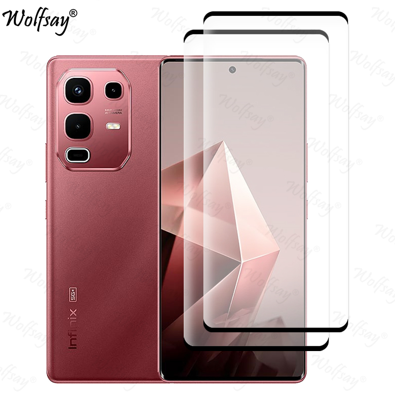 Curved Edge Screen - Borda curvada vidro temperado para infinix
