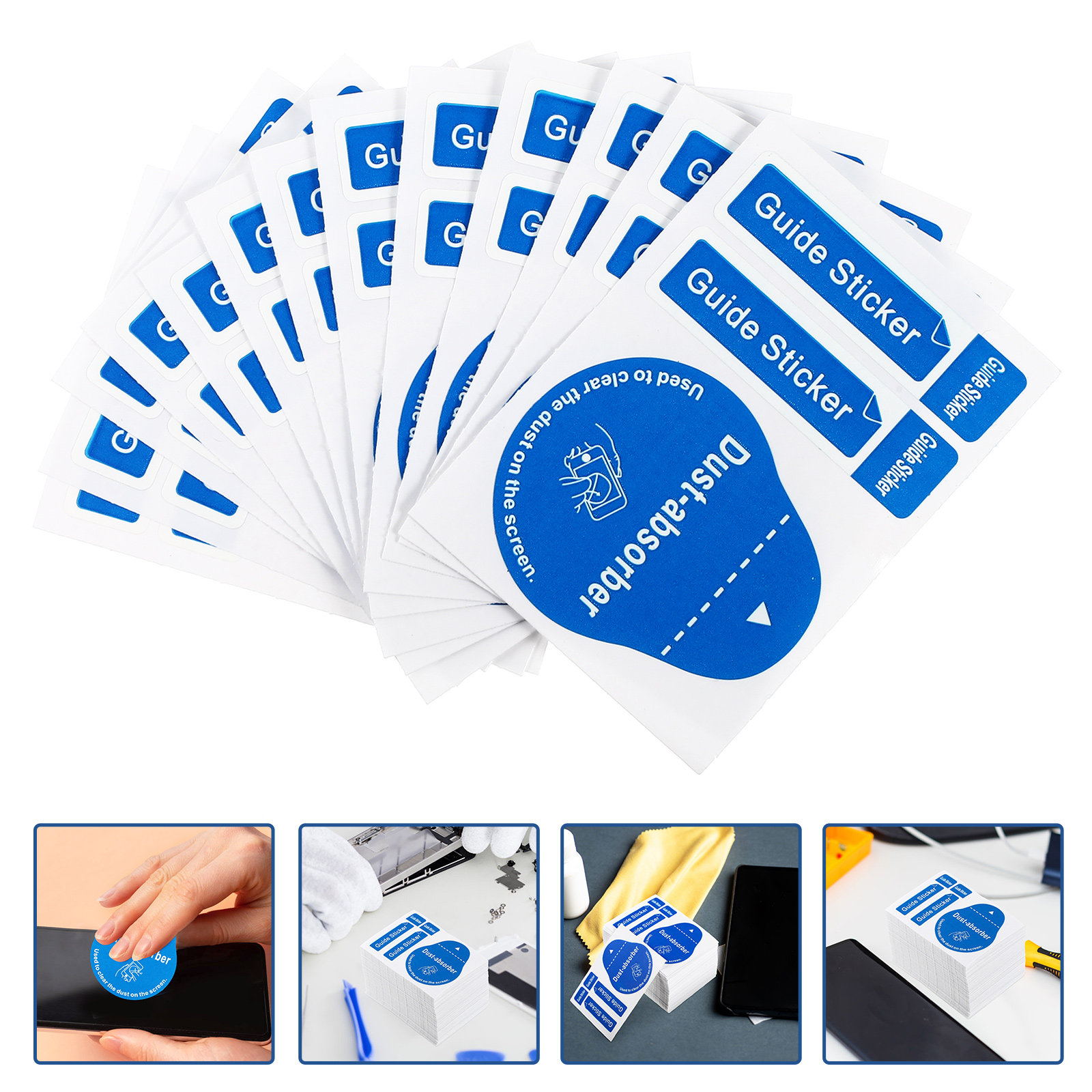 Dust Removal Sticker - 200 Adesivos para Remoção de Poeira
