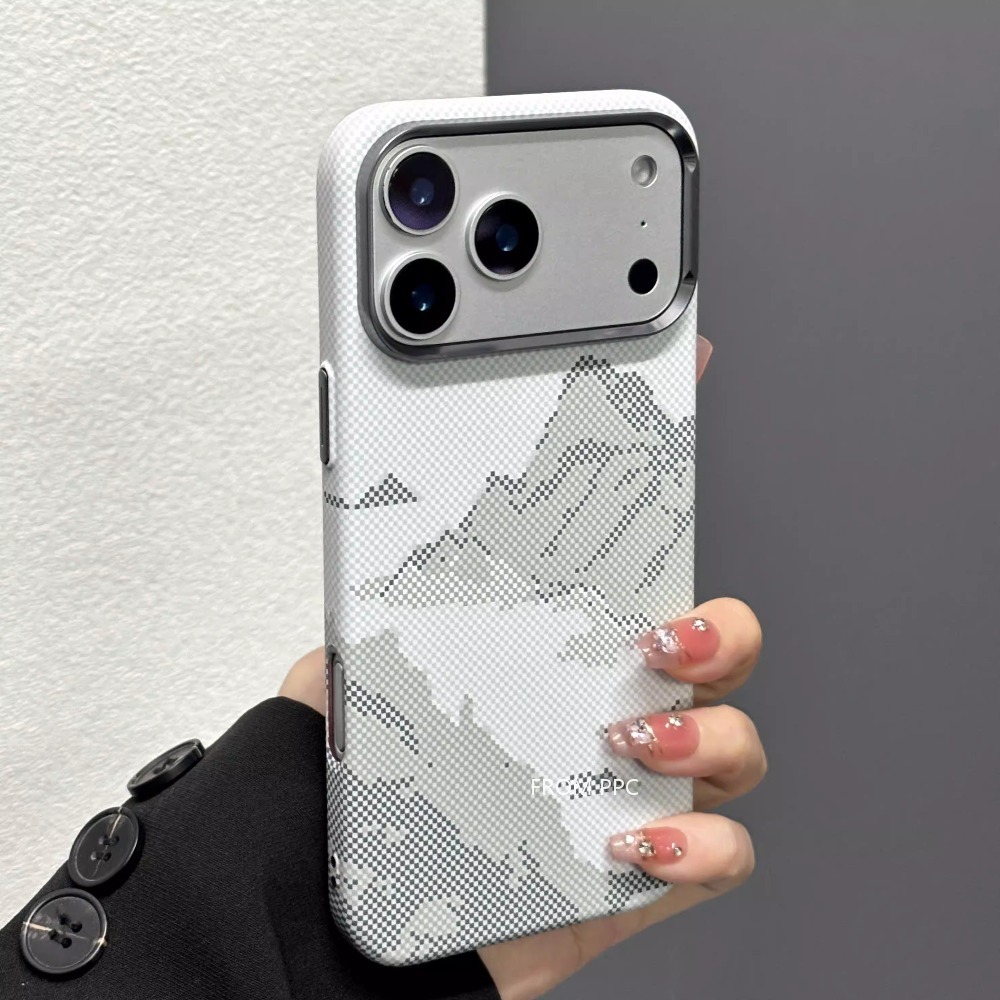 Camera Lens Protector - Neve montanha capa magnética para iphone