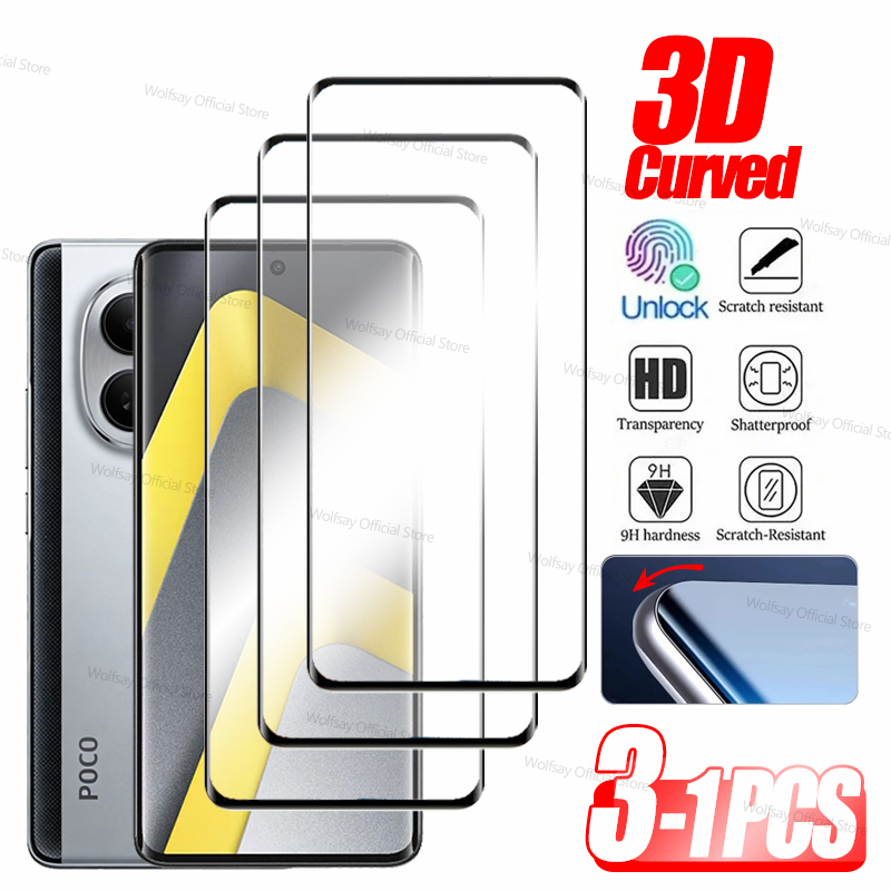 Curved Edge Screen - 3/2/1 pçs 3d borda curvada vidro