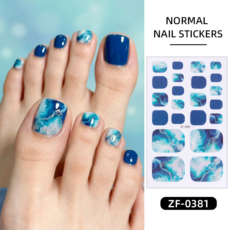 22 Adesivos de Unha de Pé com  - Full Cover Adhesive avaliação e preço