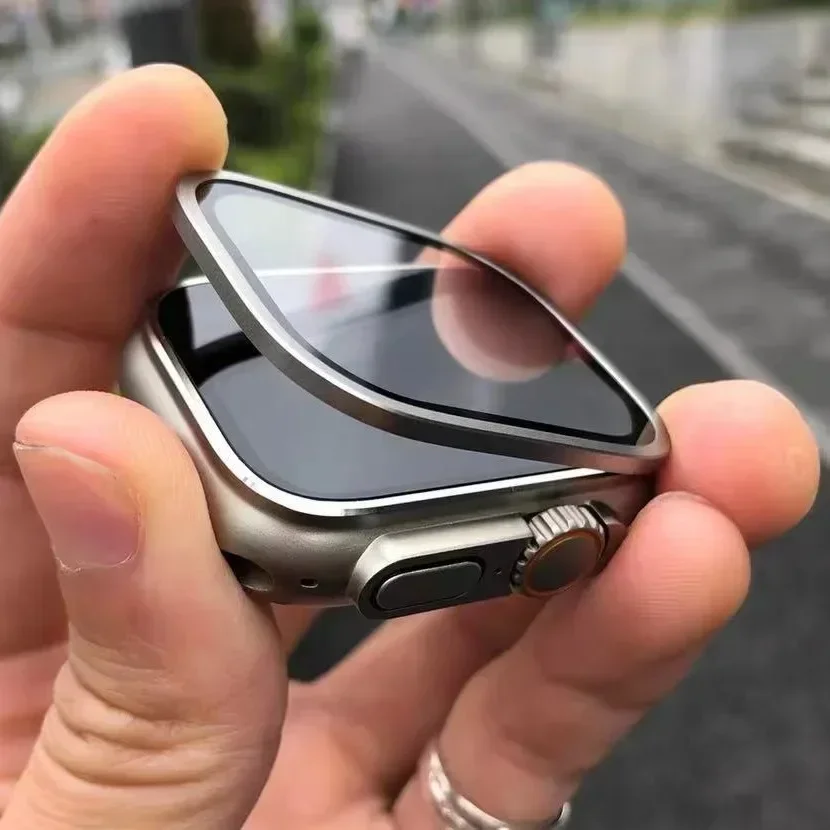 Vidro temperado para apple wat - Smartwatch Screen Film avaliação e preço