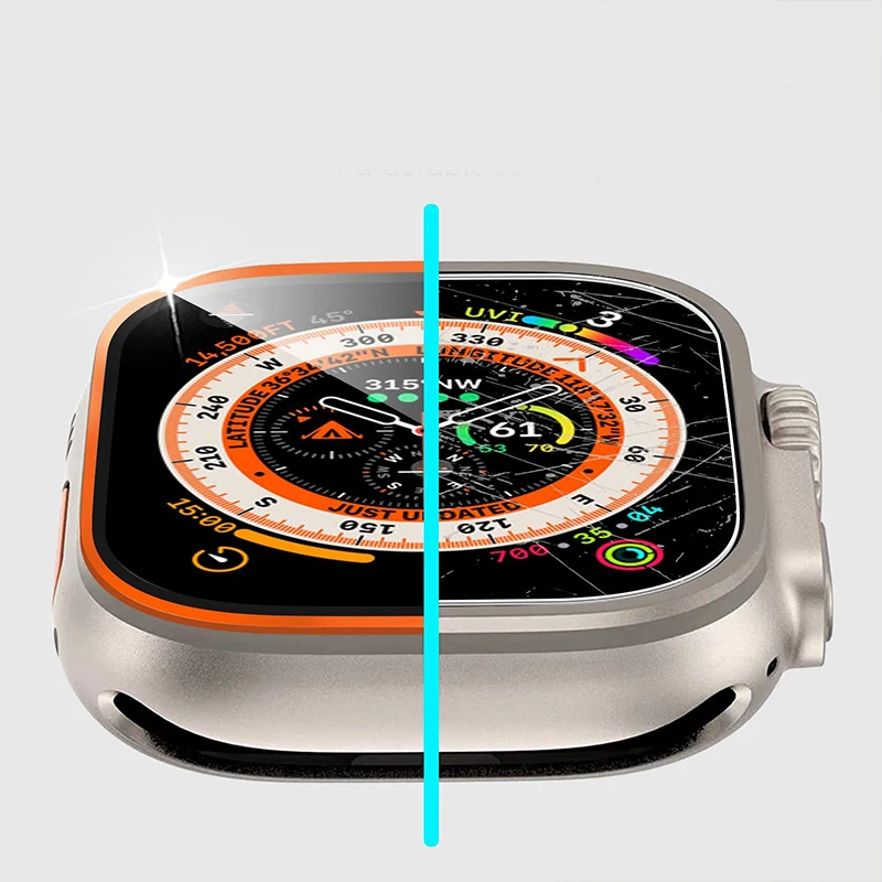 Vidro temperado para apple wat - Smartwatch Screen Film avaliação e preço