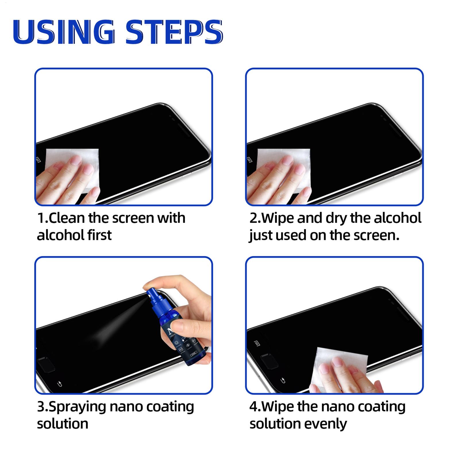 Protetor de Tela em Spray Líqu - Oleophobic Coating Spray avaliação e preço