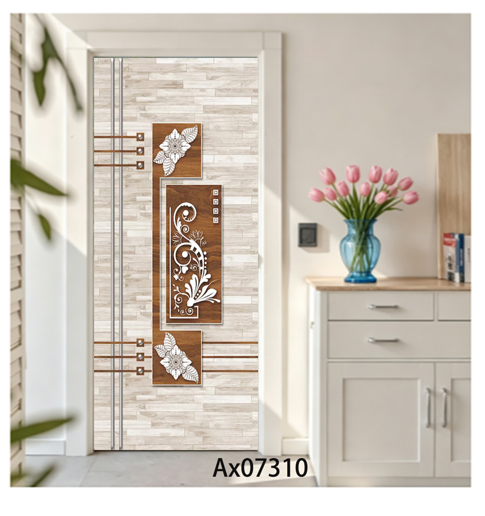 Adesivo de Porta Retrô Floral  - Full Cover Adhesive avaliação e preço