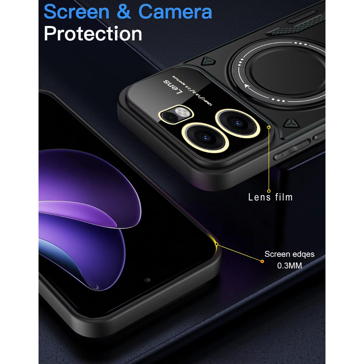 Para OPPO Reno 15 14 13 12 Pro - Camera Lens Protector avaliação e preço
