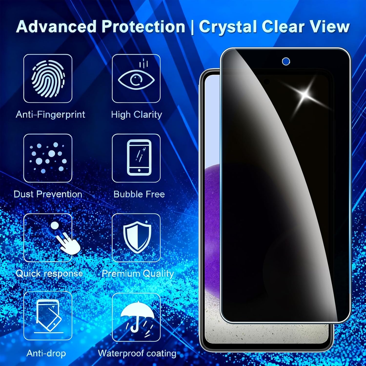 1/2/3/4 unidades para Samsung  - Privacy Screen Protector avaliação e preço